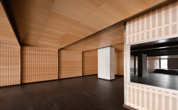 江蘇徐州接待室穿孔藝術(shù)吸音板聲學(xué)工程-0